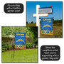 Los Angeles Chargers Welcome To Our Home Double Sided Garden Flag