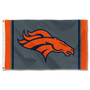 Denver Broncos Black Sideline 3x5 Banner Flag