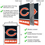 Chicago Bears C Logo Garden Flag and Stand