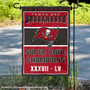 Tampa Bay Buccaneers 2 Time Super Bowl Champions Garden Flag