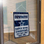 Dallas Cowboys 5 Time Champions Window and Wall Banner