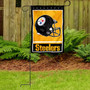 Pittsburgh Steelers Helmet Garden Flag and Stand Pole Mount