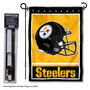 Pittsburgh Steelers Helmet Garden Banner and Flag Stand