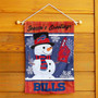 Buffalo Bills Holiday Winter Snow Double Sided Garden Flag