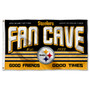 Pittsburgh Steelers Fan Cave Flag Large Banner