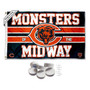 Chicago Bears Monsters of the Midway Banner Flag with Tack Wall Pads