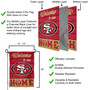 San Francisco 49ers Welcome To Our Home Double Sided Garden Flag