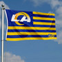 Los Angeles Rams American Stripes Nation Flag