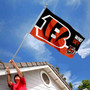 Cincinnati Bengals Who Dey Banner Flag with Tack Wall Pads