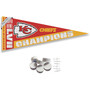 Kansas City Chiefs Champs Pennant with Wall Tack Pads