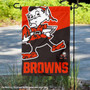 Cleveland Browns Large Logo Double Sided Garden Banner Flag