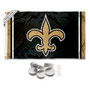 New Orleans Saints Banner Flag with Tack Wall Pads