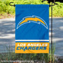 Los Angeles Chargers Wordmark Double Sided Garden Flag Flag