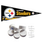 Pittsburgh Steelers Banner Pennant with Tack Wall Pads