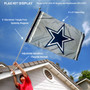 Dallas Cowboys Silver Flag Pole and Bracket Kit
