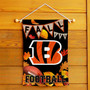 Cincinnati Bengals Fall Football Leaves Decorative Double Sided Garden Flag