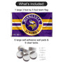 Minnesota Vikings Patch Button Banner Flag with Tack Wall Pads