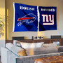 House Divided Flag - Buffalo Bills vs New York Giants