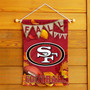 San Francisco 49ers Fall Football Leaves Decorative Double Sided Garden Flag