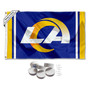 Los Angeles Rams LA Logo Banner Flag with Tack Wall Pads