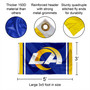 Los Angeles Rams LA Logo Banner Flag with Tack Wall Pads
