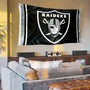 Las Vegas Raiders Logo Banner Flag with Tack Wall Pads