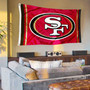 San Francisco 49ers Logo Banner Flag with Tack Wall Pads