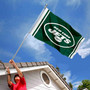 New York Jets Wordmark Banner Flag with Tack Wall Pads