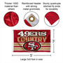 San Francisco 49ers Country Slogan Flag Pole and Bracket Kit