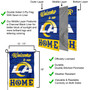 Los Angeles Rams Welcome To Our Home Double Sided Garden Flag