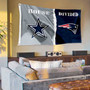 House Divided Flag - Cowboys vs Patriots