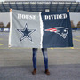 House Divided Flag - Cowboys vs Patriots