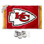 Kansas City Chiefs Banner Flag with Tack Wall Pads
