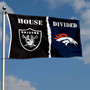 House Divided Flag - Raiders vs Broncos