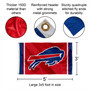 Buffalo Bills Red Banner Flag with Tack Wall Pads