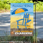 Los Angeles Chargers Summer Vibes Double Sided Garden Flag