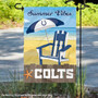 Indianapolis Colts Summer Vibes Double Sided Garden Flag