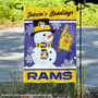 Los Angeles Rams Holiday Winter Snow Double Sided Garden Flag