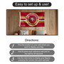 San Francisco 49ers Patch Button Banner Flag with Tack Wall Pads