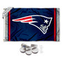 New England Patriots Logo Banner Flag with Tack Wall Pads