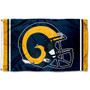 Los Angeles Rams Gold Helmet Flag