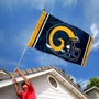 Los Angeles Rams Gold Helmet Flag