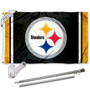 Pittsburgh Steelers Flag Pole and Bracket Kit