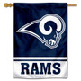 NFL Los Angeles Rams White Horns Double Sided House Banner