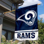 NFL Los Angeles Rams White Horns Double Sided House Banner