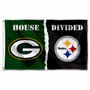 House Divided Flag - Packers vs Steelers