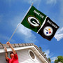 House Divided Flag - Packers vs Steelers