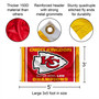 Kansas City Chiefs Kingdom Super Bowl Champions Banner Flag with Tack Wall Pads
