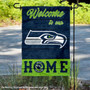Seattle Seahawks Welcome To Our Home Double Sided Garden Flag