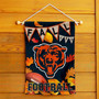 Chicago Bears Fall Football Leaves Decorative Double Sided Garden Flag